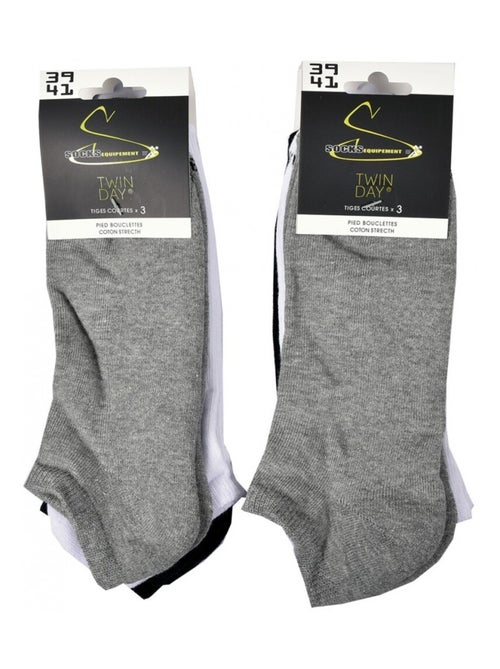 Chaussettes Courtes femme TWINDAY - Pack de 6 - Kiabi