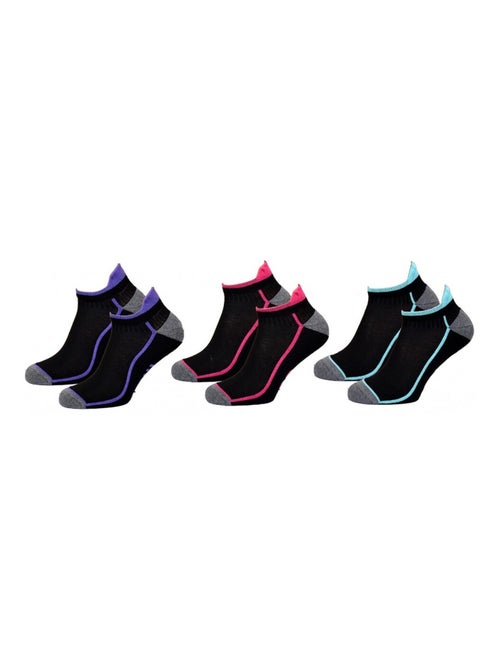 Chaussettes Courtes femme TWINDAY - Pack de 6 - Kiabi