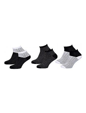 Chaussettes Courtes femme TWINDAY - Pack de 6