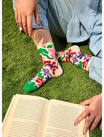 Chaussettes Courtes Fleurs Excentriques