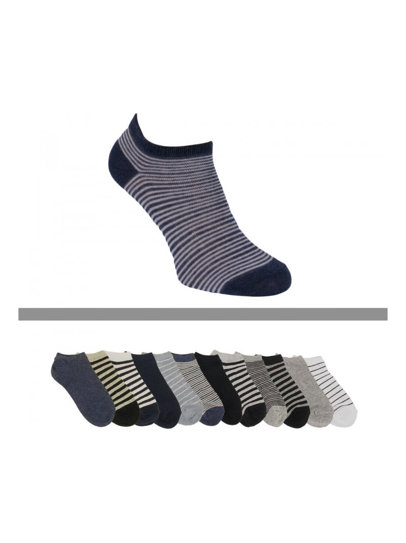 Chaussettes courtes garçon lot de 12 Multicolore - Kiabi