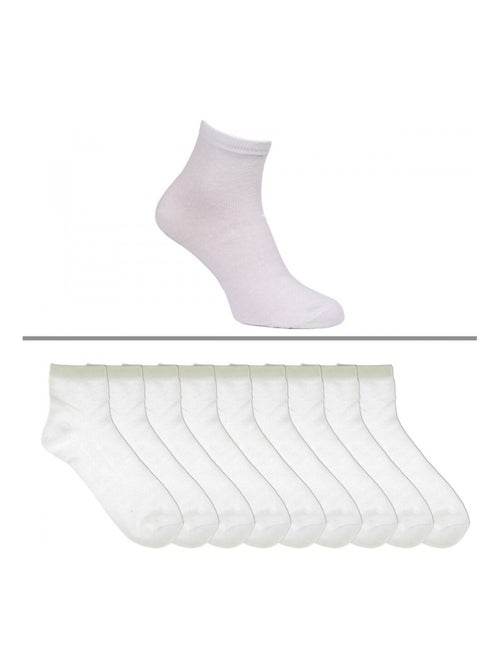 Chaussettes courtes homme lot de 9 - Kiabi