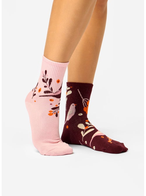 Chaussettes Courtes Oiseaux & Baies - Kiabi