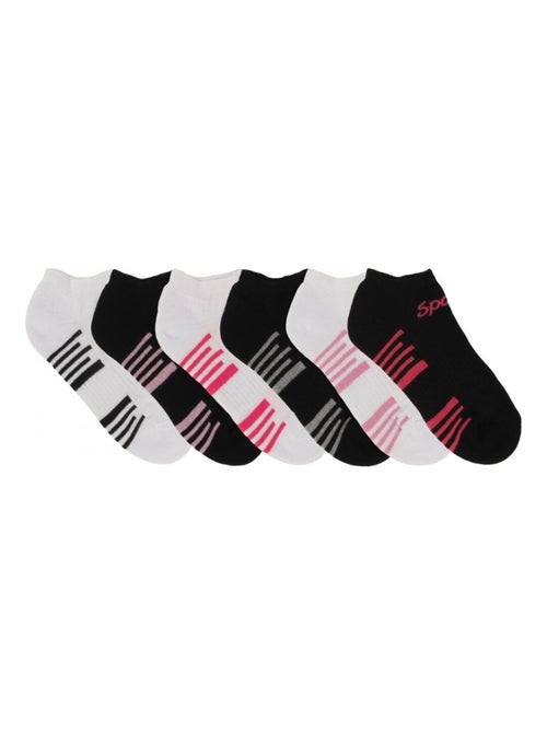 Chaussettes courtes sport fille lot de 6 - Kiabi