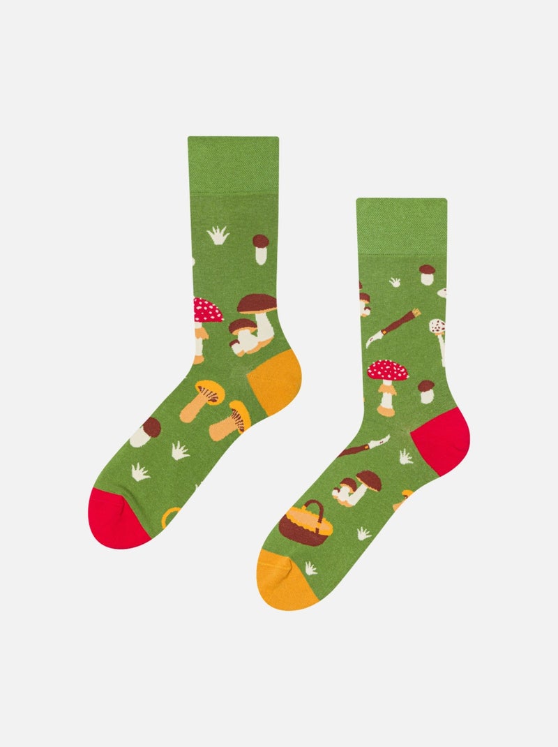 Chaussettes Cueillette des Champignons Vert - Kiabi