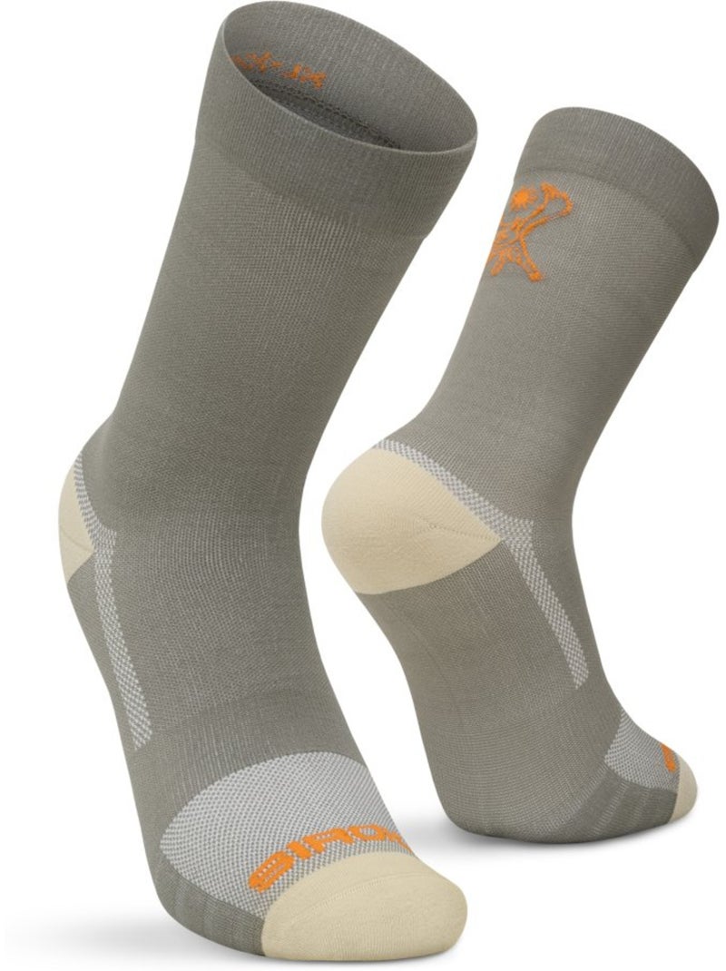 Chaussettes cyclotourisme mi-mollet cyclisme homme et femme st1 Vert - Kiabi