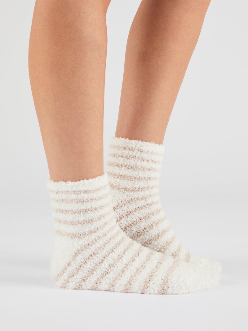 Chaussettes de lit Thermolactyl - Damart Beige - Kiabi