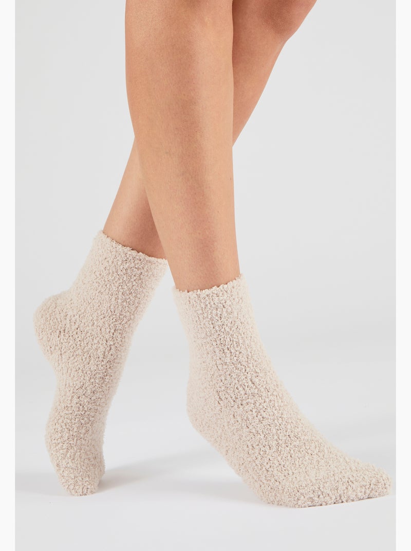 Chaussettes de lit Thermolactyl - Damart Beige - Kiabi