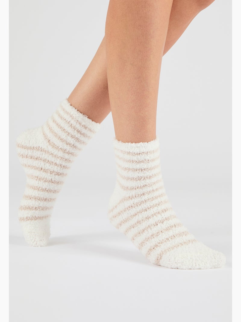 Chaussettes de lit Thermolactyl - Damart Blanc cassé - Kiabi