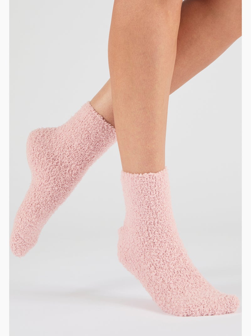 Chaussettes de lit Thermolactyl - Damart Rose pastel - Kiabi