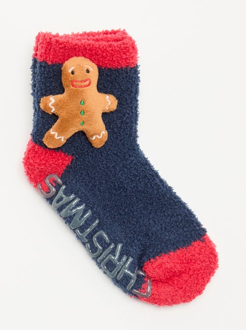 Chaussettes de Noël en maille bouclette - Kiabi