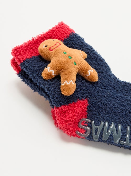 Chaussettes de Noël en maille bouclette - Kiabi