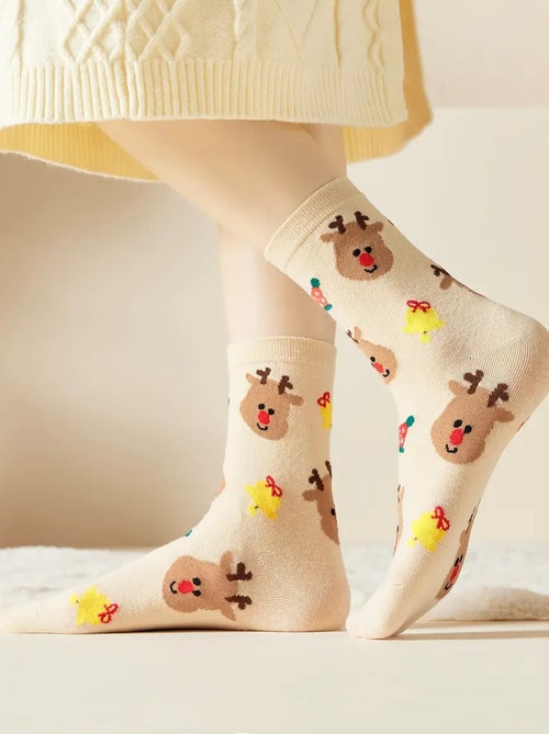 Chaussettes de Noël haute | Titeschaussette - Kiabi