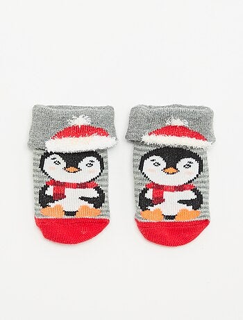 Chaussettes de Noël 'pingouin'