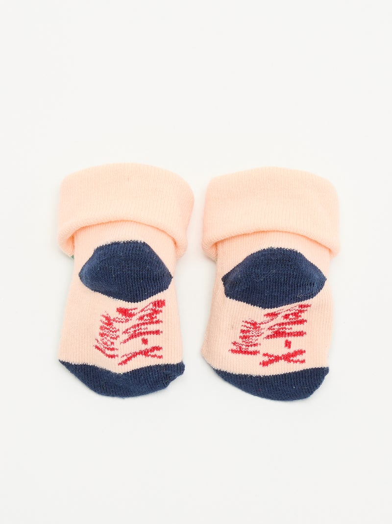 Chaussettes de Noël 'pingouin' Rose - Kiabi