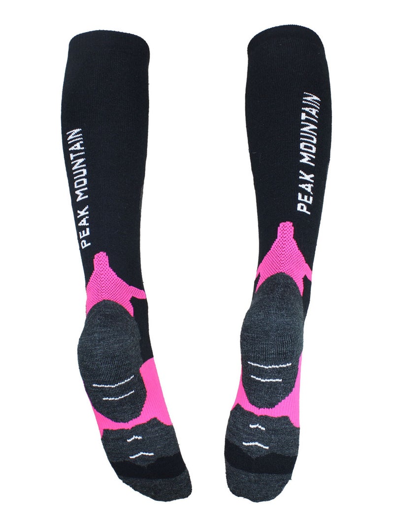 Chaussettes de ski ACHOCKS - PEAK MOUNTAIN Rose fushia - Kiabi