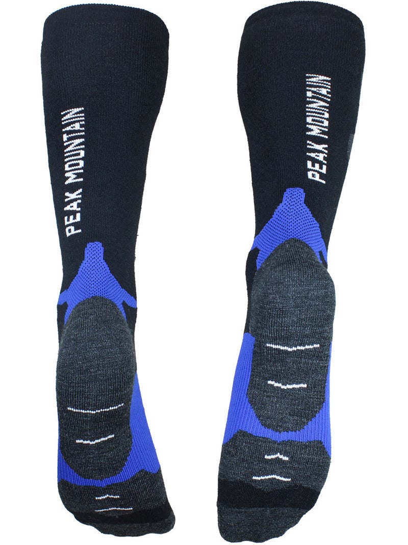 Chaussettes de ski CHOCKS - PEAK MOUNTAIN Bleu - Kiabi