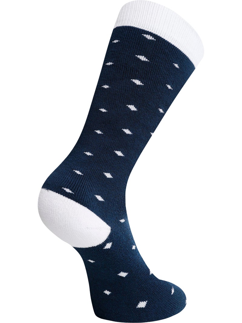Chaussettes de ski motif/style à pois - dare 2b Bleu Blanc - Kiabi