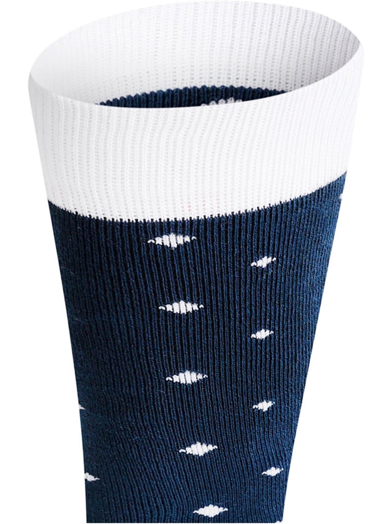 Chaussettes de ski motif/style à pois - dare 2b Bleu Blanc - Kiabi