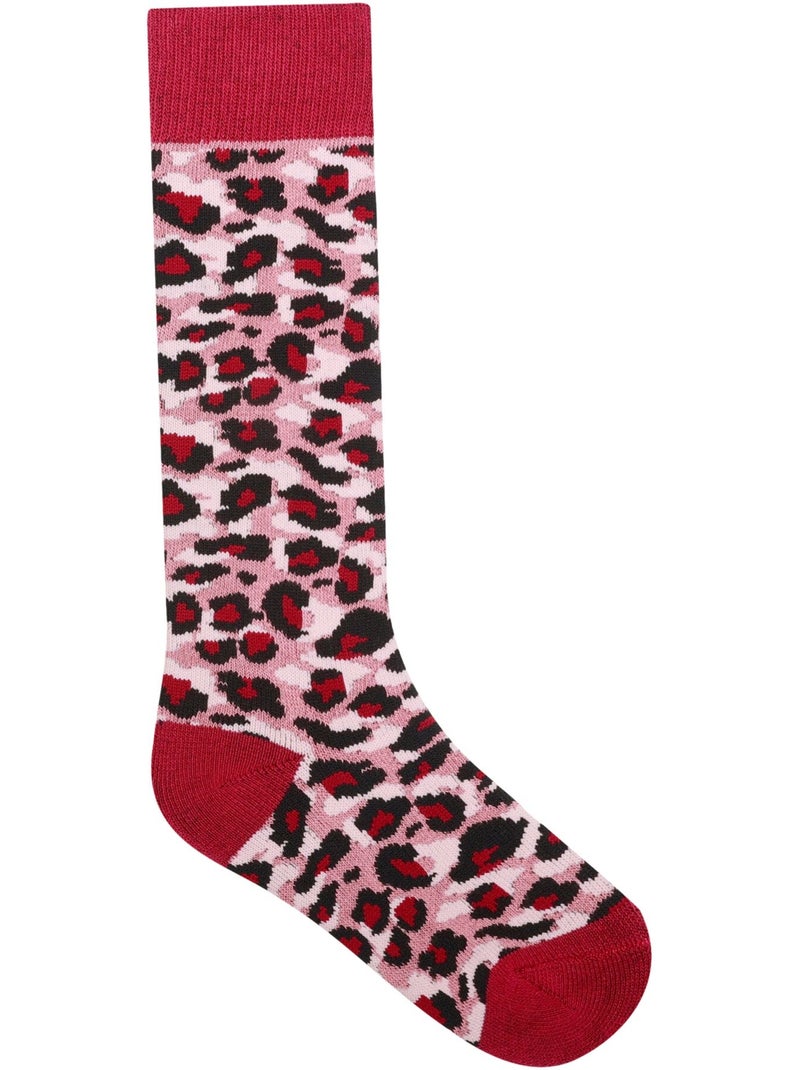 Chaussettes de ski motif/style imprimé guépard - regatta Vieux rose - Kiabi