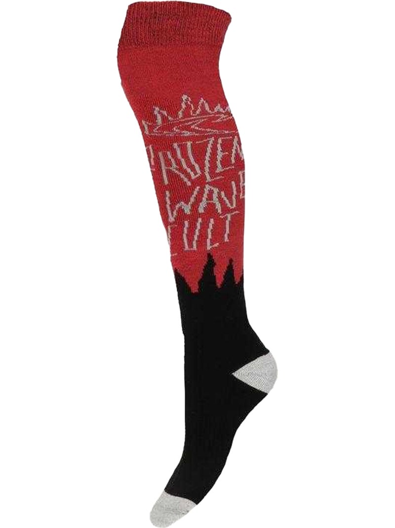 Chaussettes de ski motif/style ondulé - o´neill Noir Rouge - Kiabi