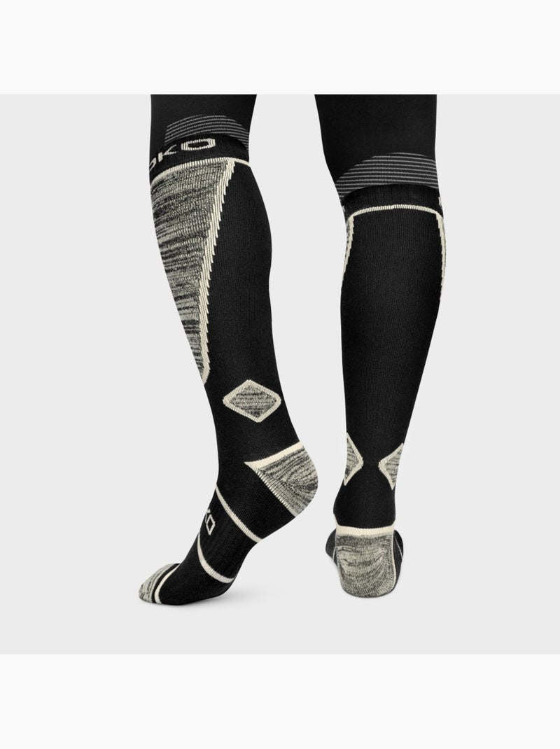 Chaussettes de ski sports d'hiver homme et femme daffy Noir - Kiabi