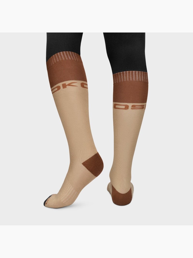 Chaussettes de snowboard homme et femme fuji Marron - Kiabi