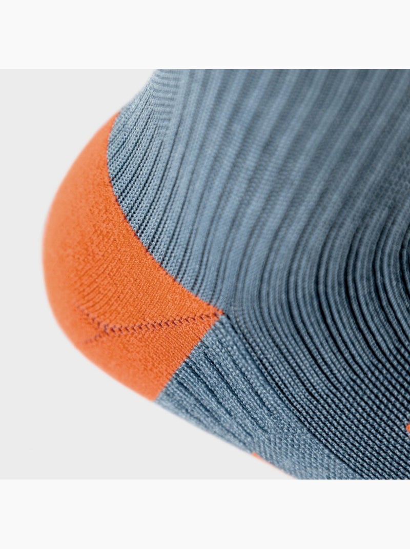 Chaussettes de snowboard sports d'hiver homme et femme aoraki slide Blanc Gris - Kiabi