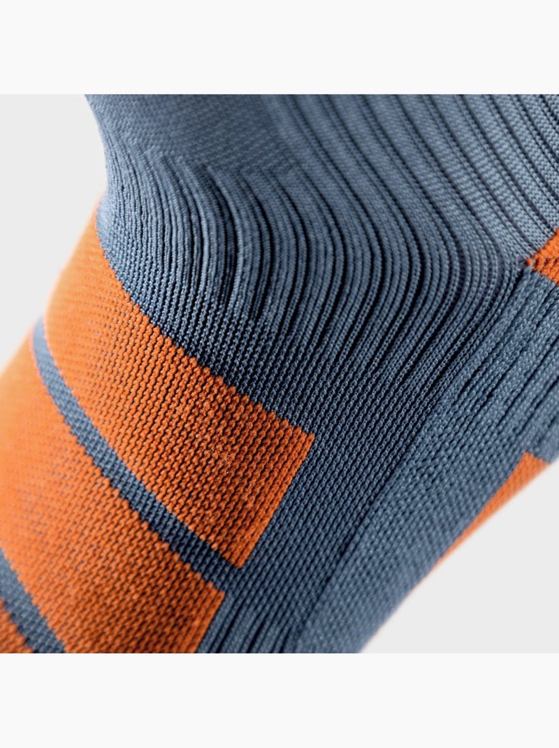 Chaussettes de snowboard sports d'hiver homme et femme aoraki slide Blanc Gris - Kiabi
