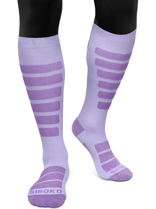 Chaussettes de snowboard sports d'hiver homme et femme aoraki violet - Kiabi Chaussettes de snowboard sports d'hiver homme et femme aoraki violet - Kiabi
