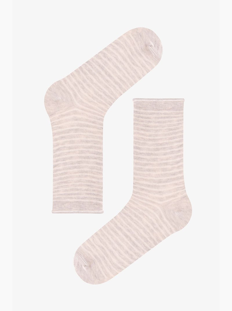 Chaussettes de sport relax line rayées par paire penti Bleu Gris - Kiabi