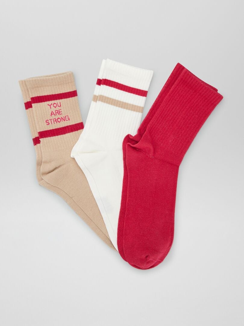 Chaussettes de sport Rose - Kiabi