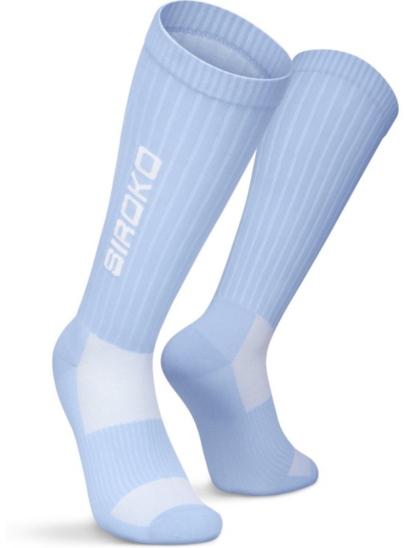 Chaussettes de tennis montantes tennis homme et femme tripoints Bleu - Kiabi