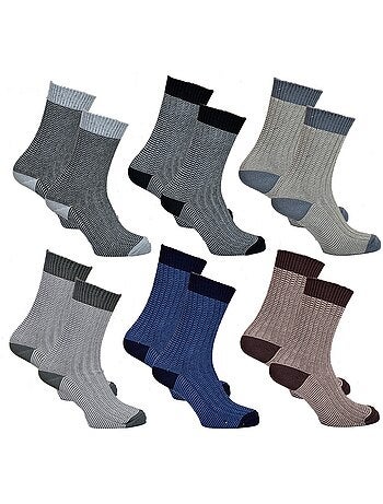 Chaussettes de Travail LA RURALE pour Homme Résistance et Qualité Pro - Pack de 6
