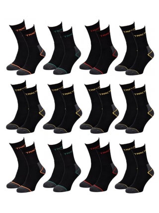 Chaussettes de Travail TRACTO pour Homme Résistance et Qualité Pro - Pack de 12