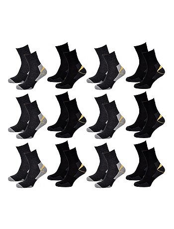 Chaussettes de Travail TRACTO pour Homme Résistance et Qualité Pro - Pack de 12
