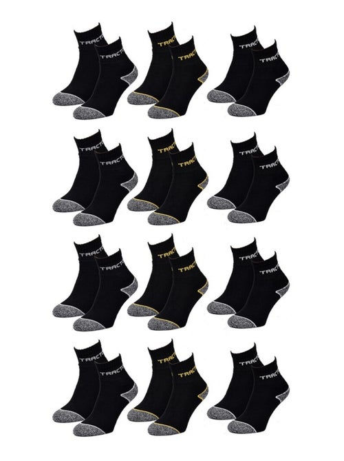 Chaussettes de Travail TRACTO pour Homme Résistance et Qualité Pro - Pack de 12 - Kiabi