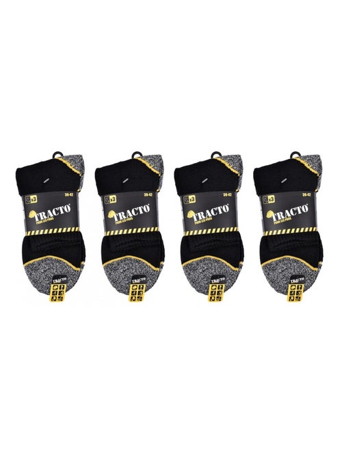 Chaussettes de Travail TRACTO pour Homme Résistance et Qualité Pro - Pack de 12 - Kiabi