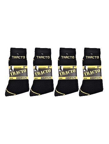 Chaussettes de Travail TRACTO Qualité Pro - Pack de 12