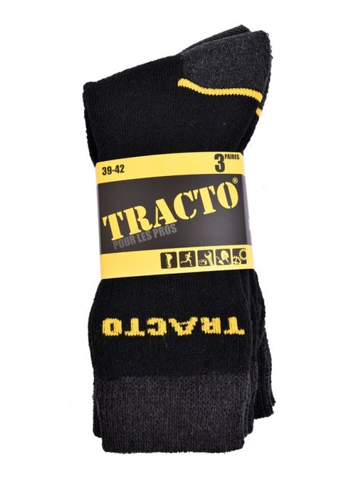 Chaussettes de Travail TRACTO Qualité Pro - Pack de 3 - Kiabi