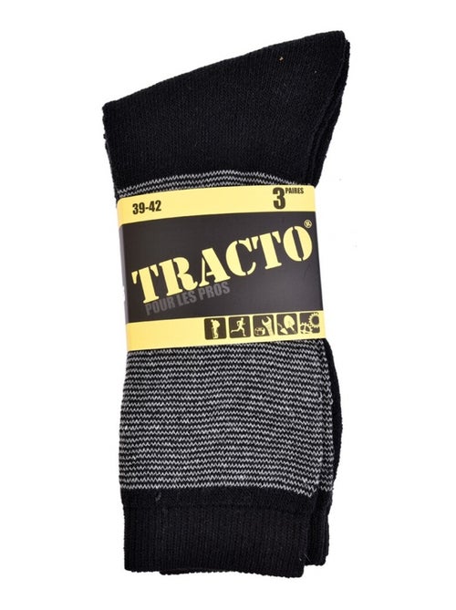Chaussettes de Travail TRACTO Qualité Pro - Pack de 3 - Kiabi
