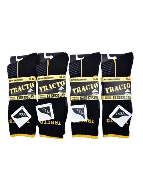 Chaussettes de Travail TRACTO Qualité Pro - Pack de 4 - Kiabi