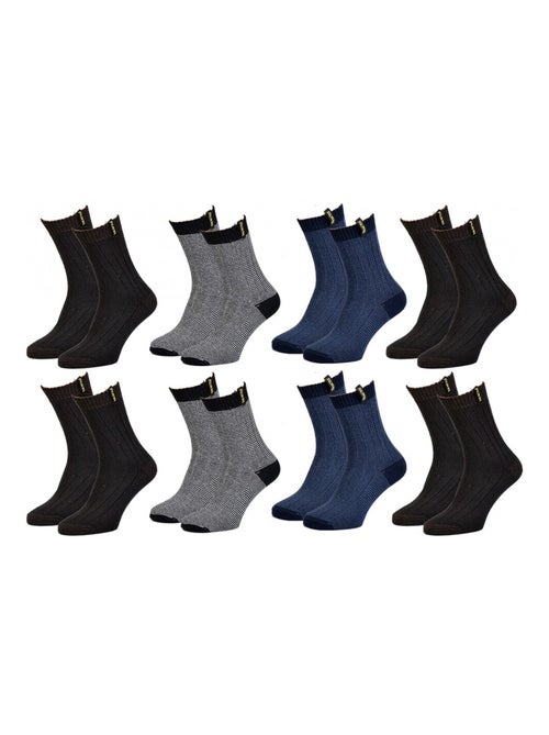 Chaussettes de Travail TRACTO Qualité Pro - Pack de 8 - Kiabi