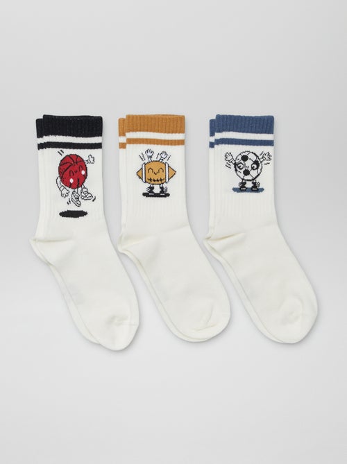 Chaussettes de type sport - Kiabi