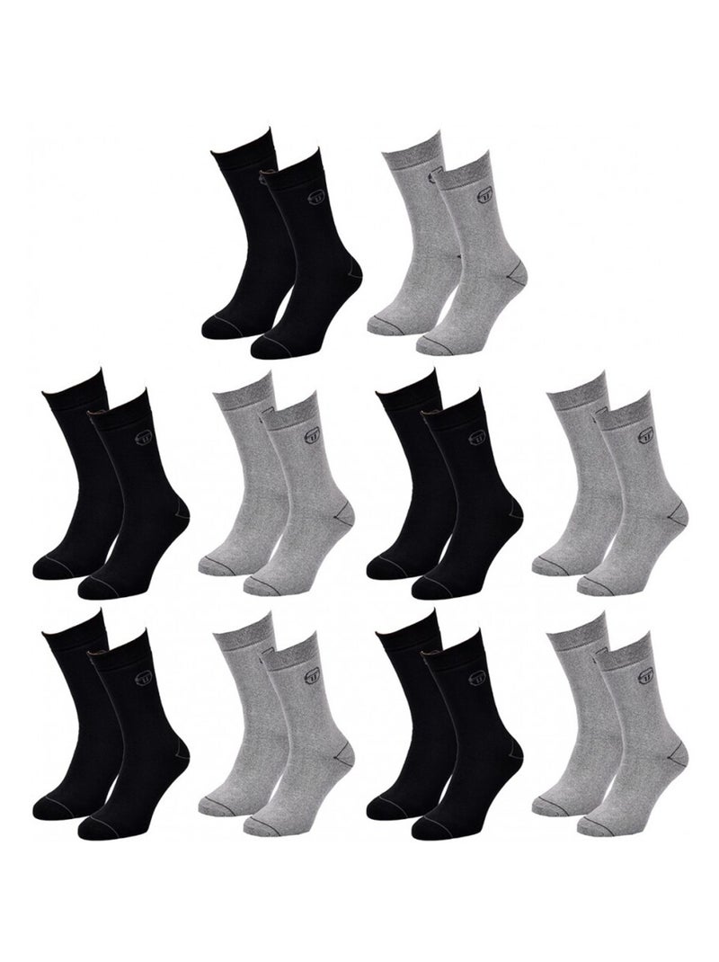 Chaussettes de Ville homme SERGIO TACCHINI - Pack de 10 Multicolore - Kiabi