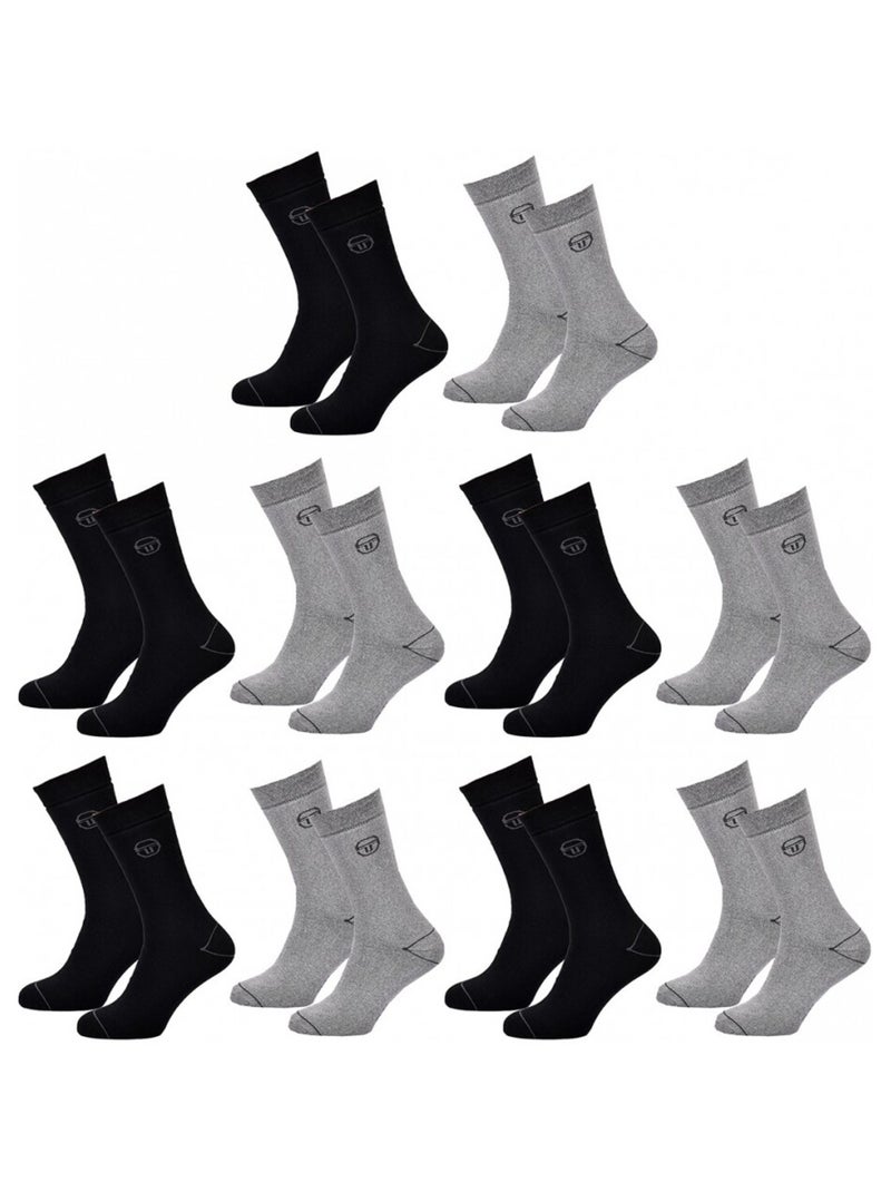 Chaussettes de Ville homme SERGIO TACCHINI - Pack de 10 Multicolore - Kiabi
