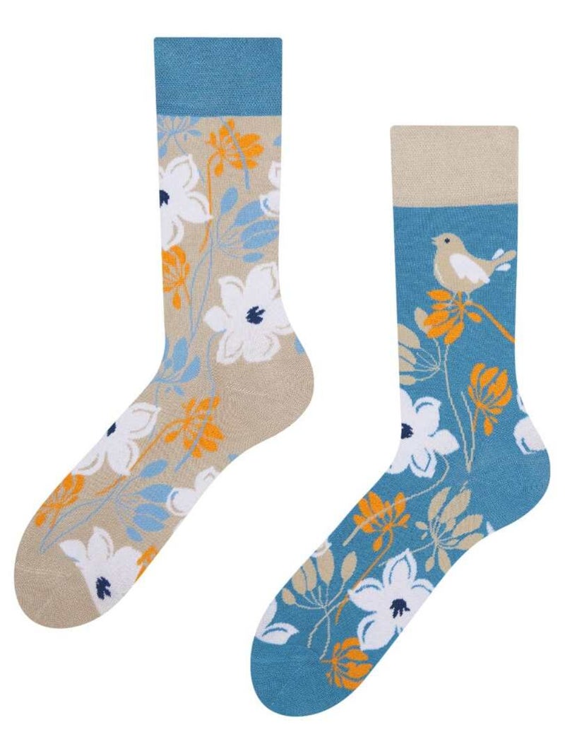 Chaussettes Dedoles Bambou Éveil de la Nature Bleu - Kiabi