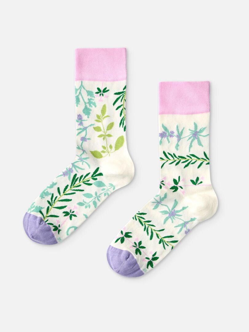 Chaussettes Dedoles Herbes de Jardin Blanc - Kiabi