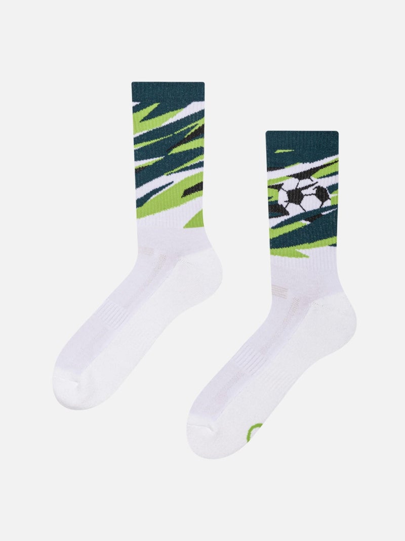 Chaussettes Dedoles Sport Coolmax® Ballon de Football Blanc - Kiabi