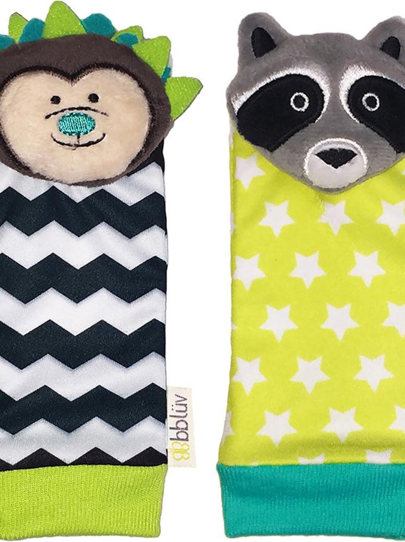 Chaussettes d'éveil Duö hérisson et raton laveur Multicolore - Kiabi